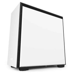01 NZXT H710I Matte white cabinet
