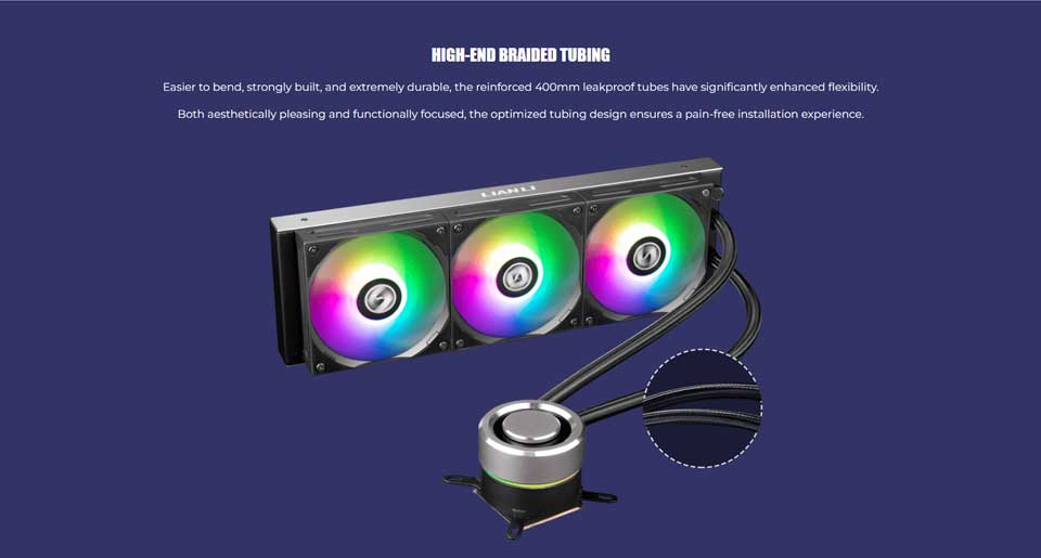 Lian li Galahad 360 Black CPU liquid cooler specs - 3