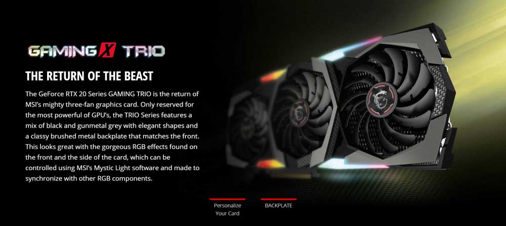 spec-1 GeForce RTX 2070 SUPER GAMING X TRIO