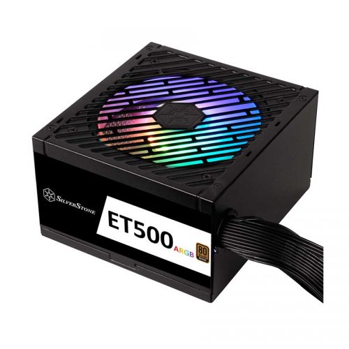01 Silverstone Essential Series ET500-ARGB power supply