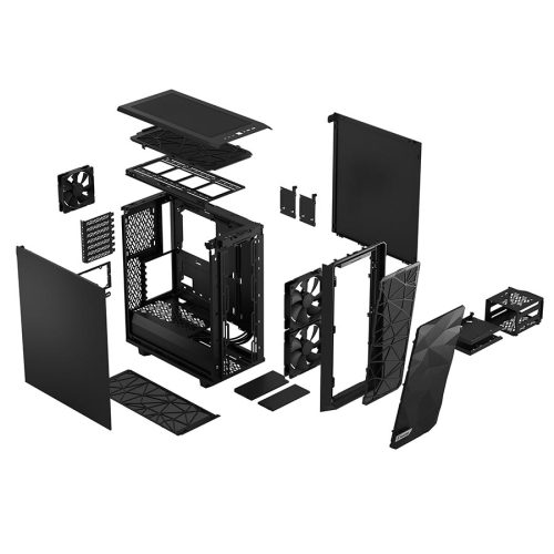 06 Fractal Design Meshify 2 Compact Black Solid cabinet