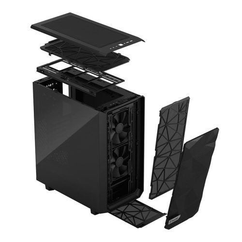 06 Fractal Design Meshify 2 Compact Black TG Dark cabinet