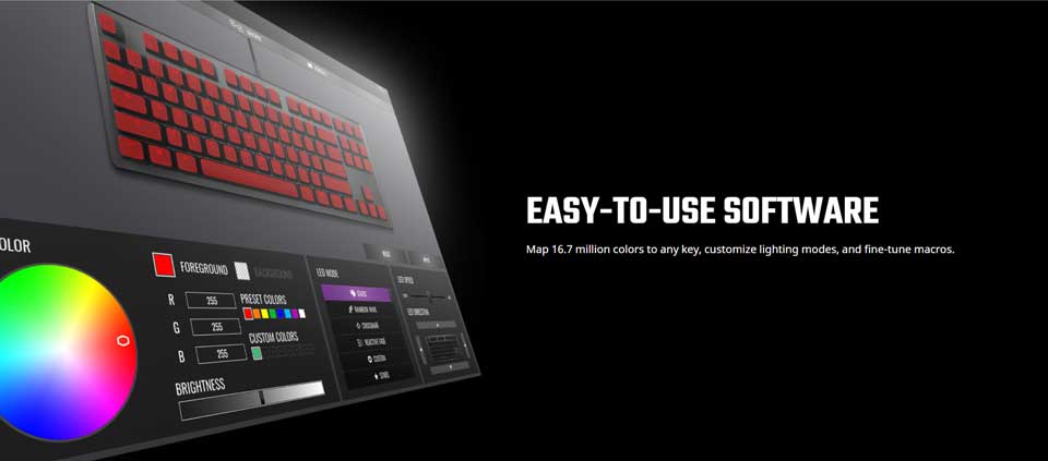 Cooler Master CK530 V2 Brown switches RGB keyboard specs - 6