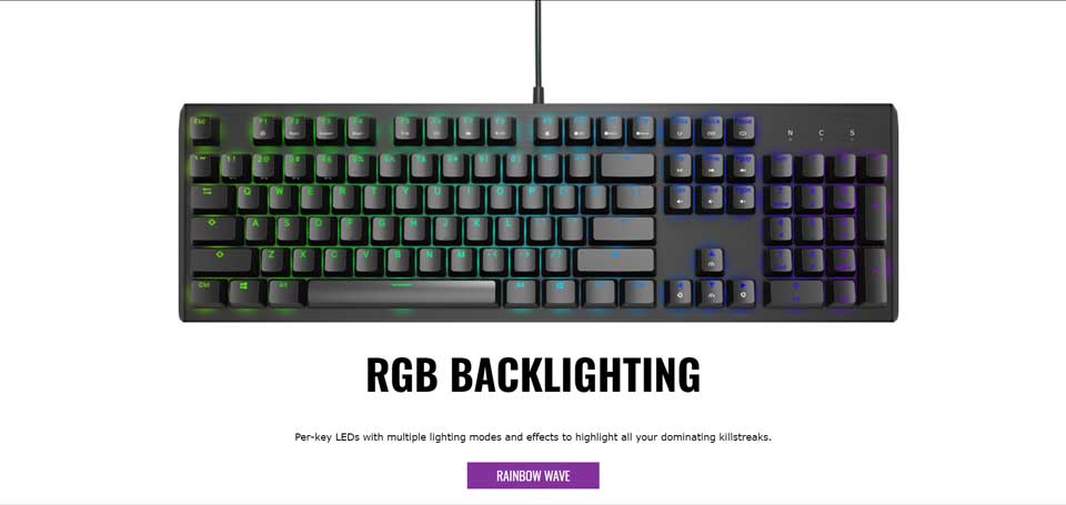 Cooler Master CK550 V2 Blue switches gaming keyboard specs - 3