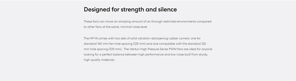 Fractal Venturi HP-14 PWM case fan specs - 1
