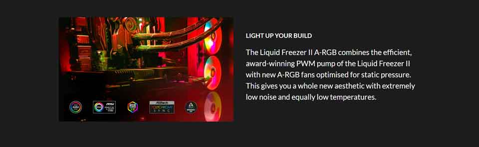 Arctic Liquid Freezer II 360 ARGB Black CPU liquid cooler specs - 1