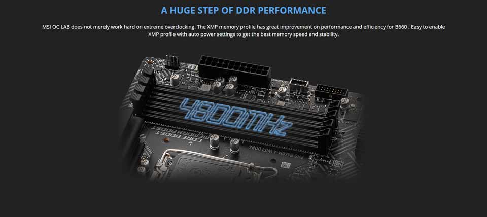 MSI PRO B660M-A WIFI DDR4 Motherboard specs - 5