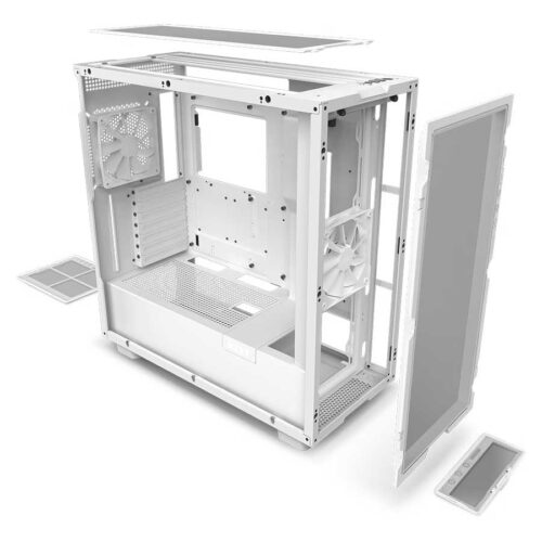 05 NZXT H7 Flow white cabinet