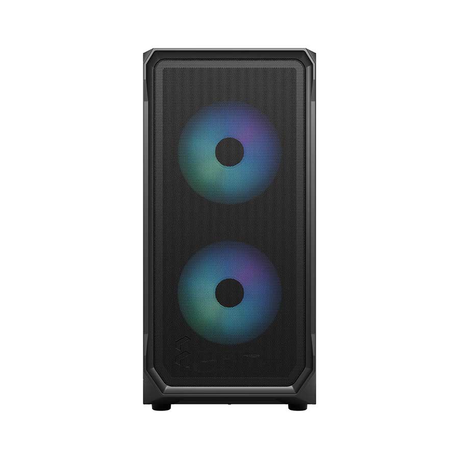 02 Fractal design focus 2 RGB black TG clear cabinet