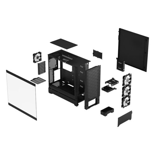 06 Fractal design Pop XL Air RGB black TG clear cabinet