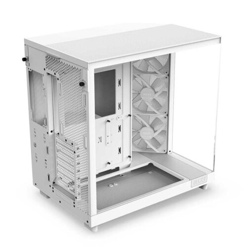 04 NZXT H6 Flow RGB white cabinet